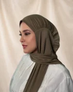 Rome Long Scarf - Olive - Image 3