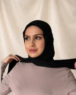 Rome Long Scarf - Black - Image 3