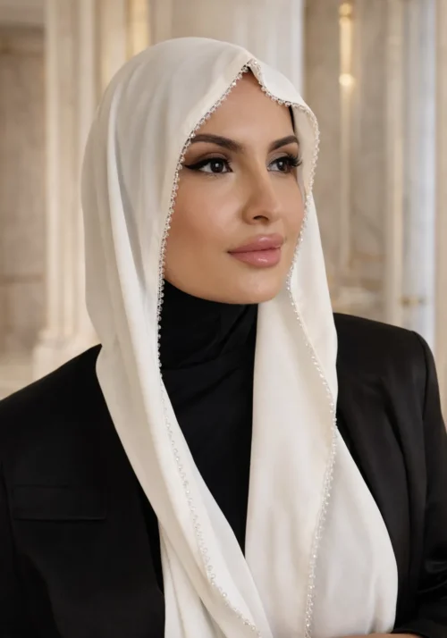 Sheyha Instant Scarf - White