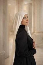 Sheyha Instant Scarf - White - Image 3