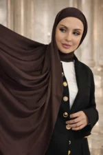 Diva Scarf - Chocolate Brown - Image 2