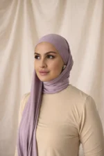 Bamboo Jersey Scarf - Lilac - Image 2