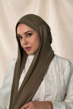 Rome Long Scarf - Olive