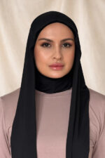 Rome Long Scarf - Black