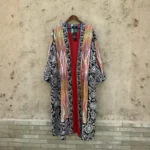 Handcrafted Silk Suzani Chapan – Ikat-Inspired Uzbek Embroidery - Image 3